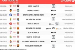 西甲第3轮赛程：皇马8月31日3:30出战 巴萨9月1日3:30出战