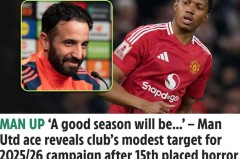 迪亚洛：曼联新赛季目标是打入英超前五 祝拉什福德好运