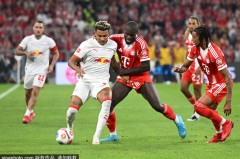 首战造惨案！德甲-凯恩戴帽迪亚斯1射2传 拜仁6-0莱比锡